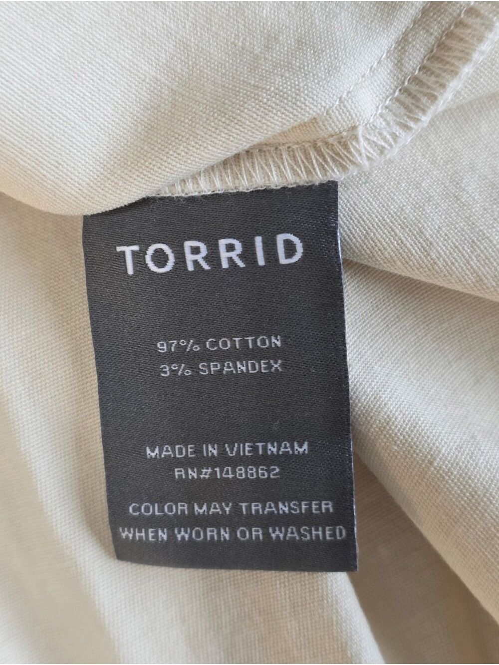 Torrid Birch Peplum Twill Jacket 2X Cream Stretch Utility NWT - Picture 11 of 12